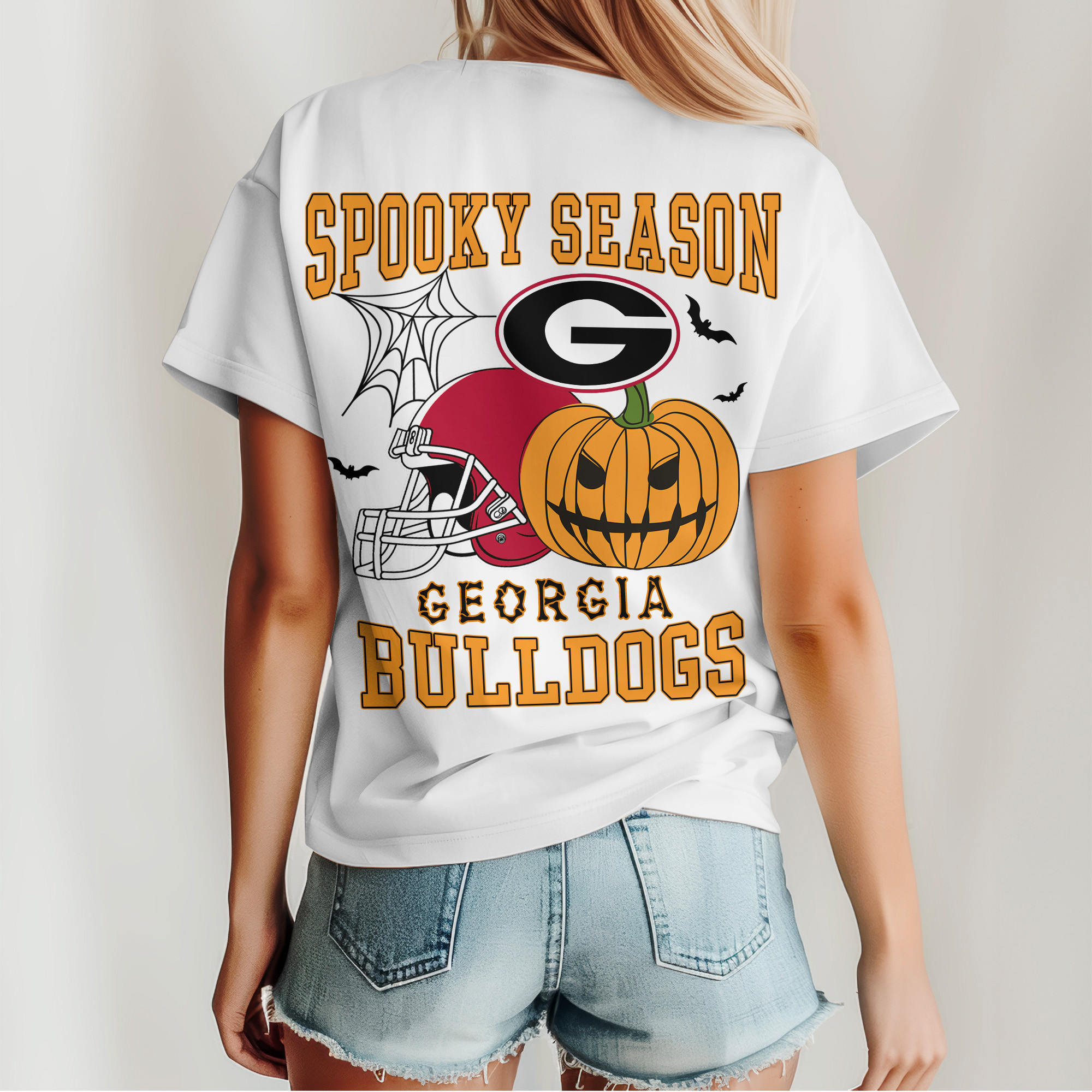 Georgia Bulldogs | Premium Spooky Season Women’s Shirt TTH2105255 - Image 5