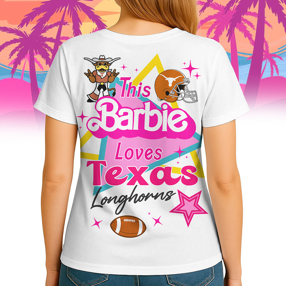 Texas Longhorns | Premium NCAA Barbie Shirt TTH2105249 - Image 2