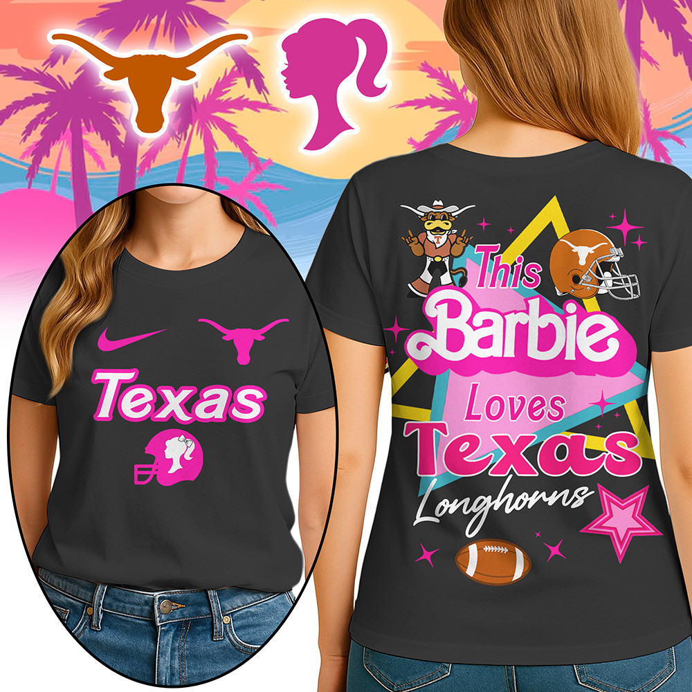 Texas Longhorns | Premium NCAA Barbie Shirt TTH2105249 - Image 3