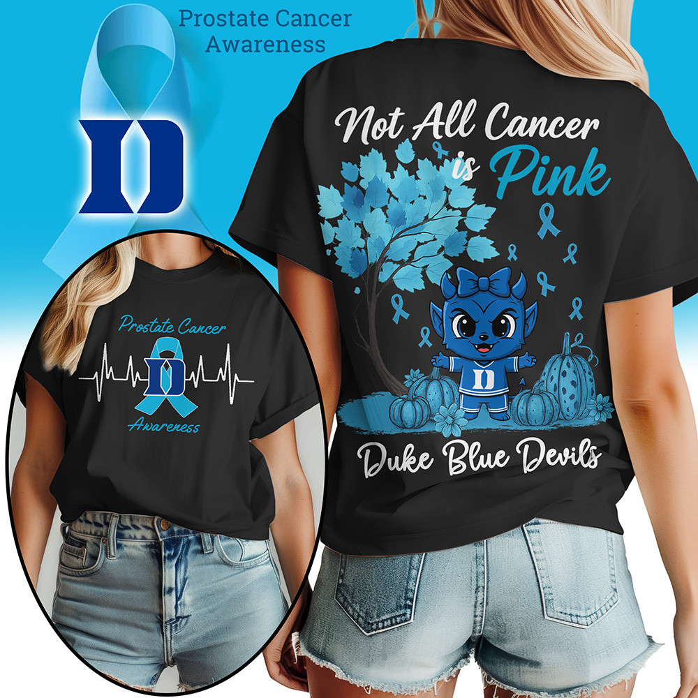 Duke Blue Devils | Premium NCAA Prostate Cancer Awareness Women’s Shirt TTH2105262