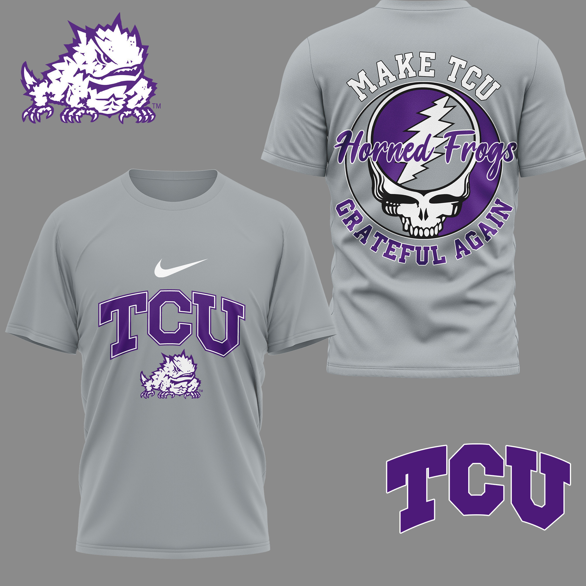 Tcu Horned Frogs | Premium Grateful Game Day 3D Shirt TTH2105254 - Image 2
