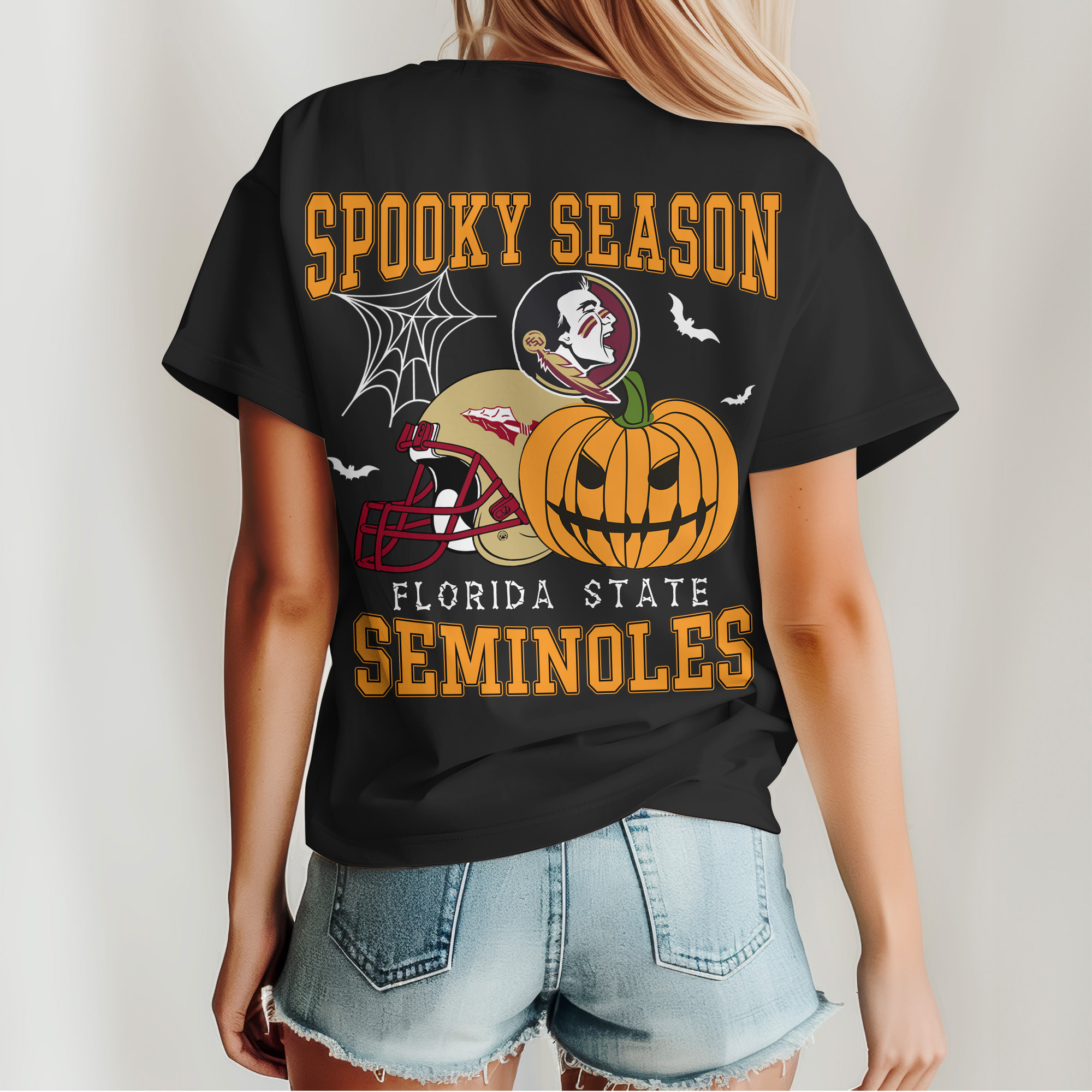 Florida State Seminoles | Premium Spooky Season Women’s Shirt TTH2105255 - Image 2