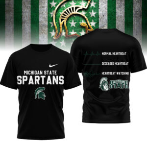 Michigan State Spartans | Premium NCAA Heartbeat of True Fan 3D Shirt TTH2105258