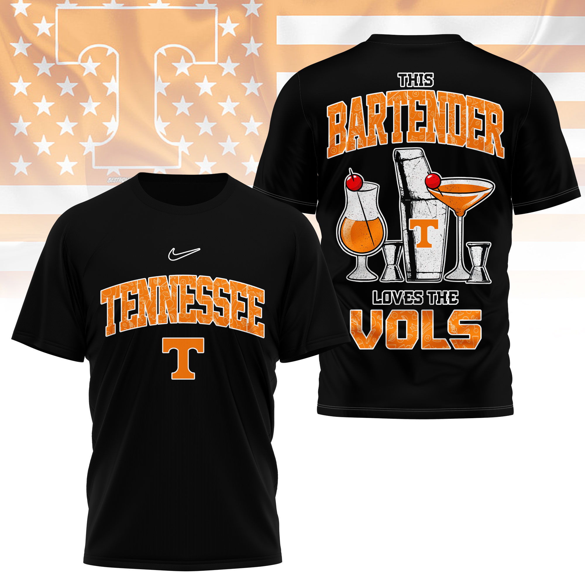 Tennessee Volunteers | Premium NCAA Bartender Fan 3D Shirt TTH2105243