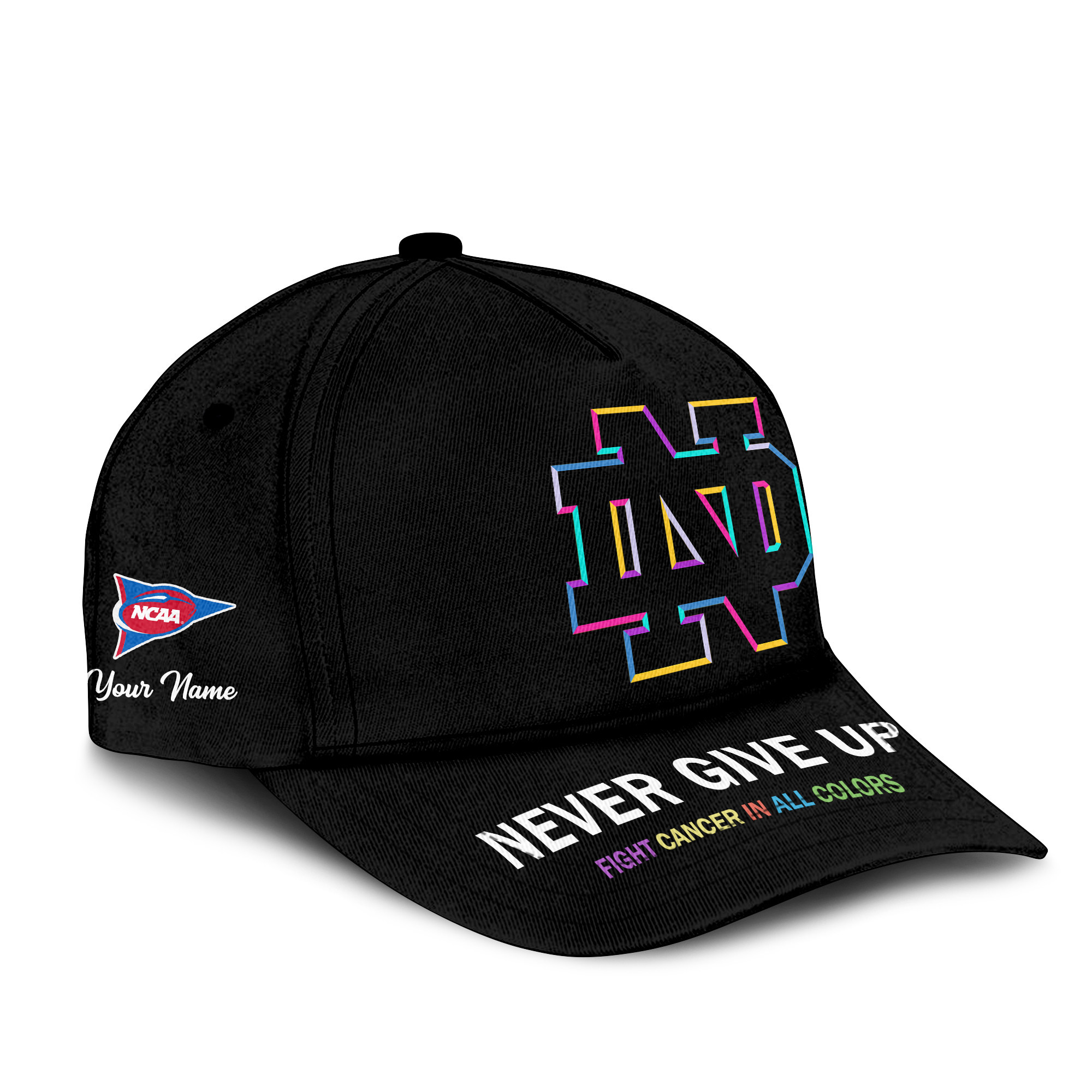 Notre Dame Fighting Irish | Premium Classic Cap Fight Cancer In All Colors TTH2105252 - Image 3