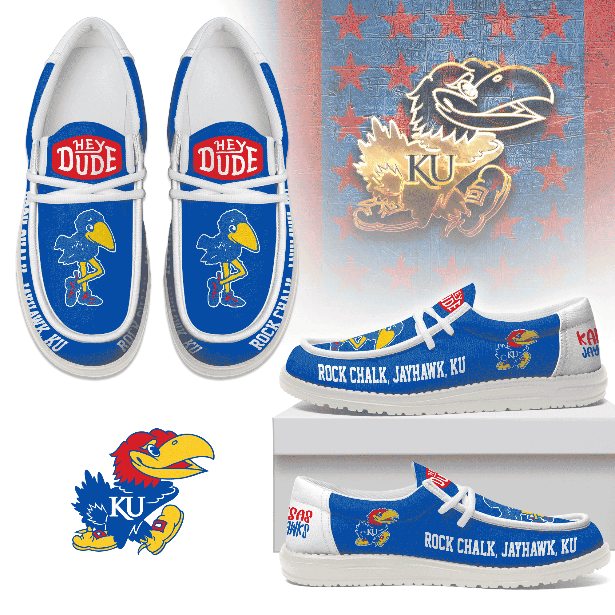 Kansas Jayhawks x Premium Limited Edition Loafer Shoes – Gift for Fans TTH190533 - Image 2