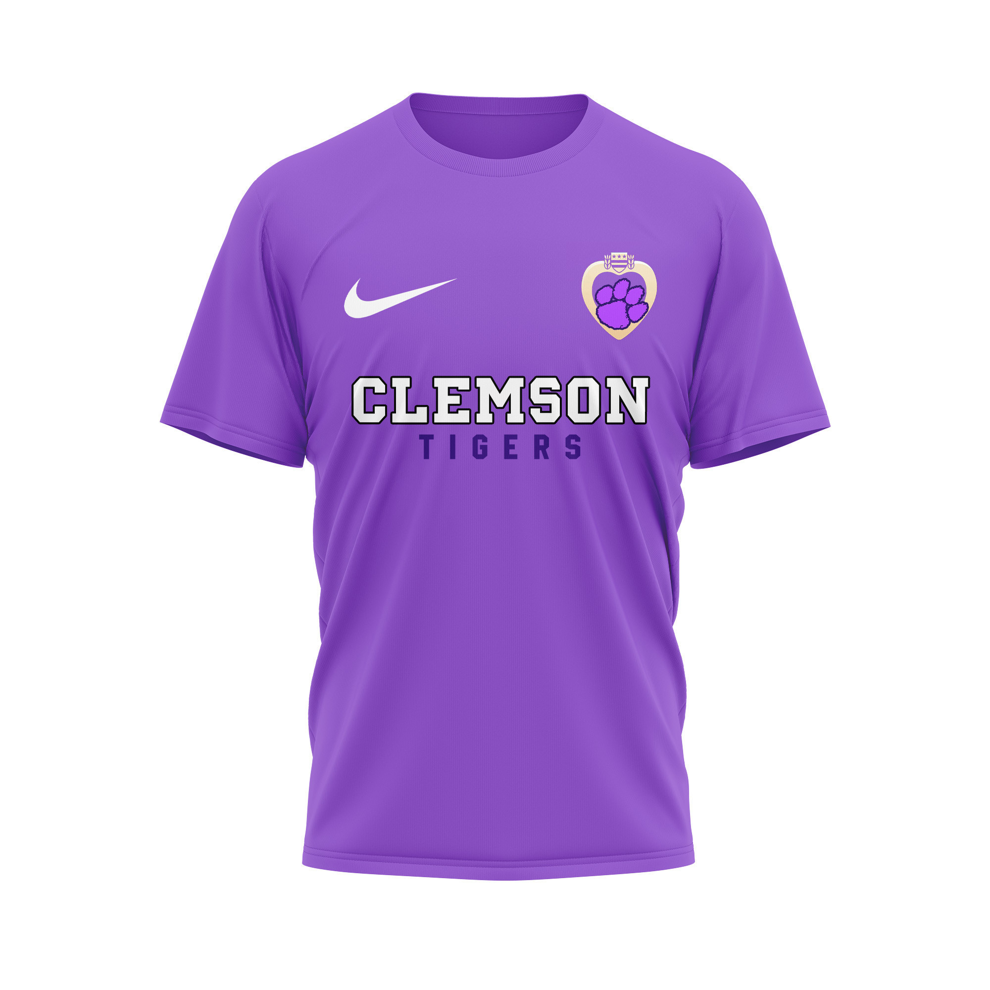 Clemson Tigers | Premium NCAA Purple Heart Day 3D Shirt TTH2105246