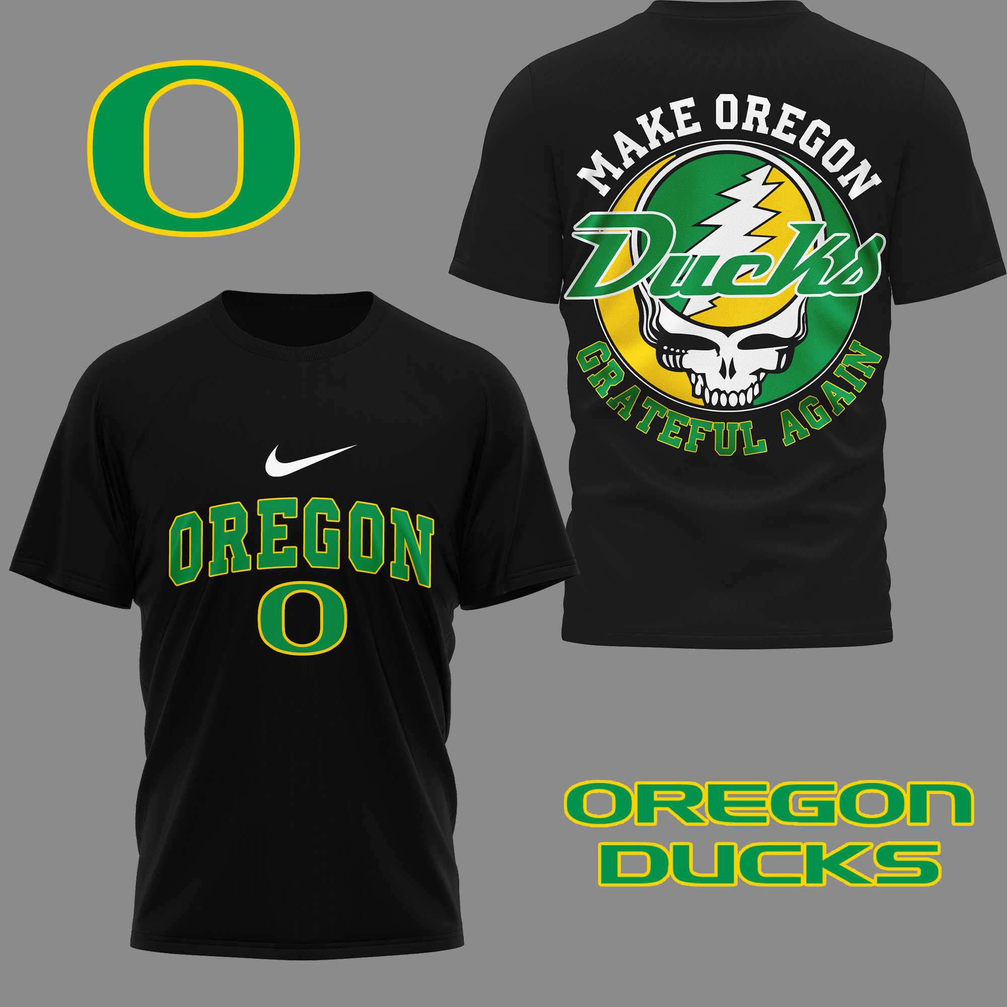 Oregon Ducks | Premium Grateful Game Day 3D Shirt TTH2105254