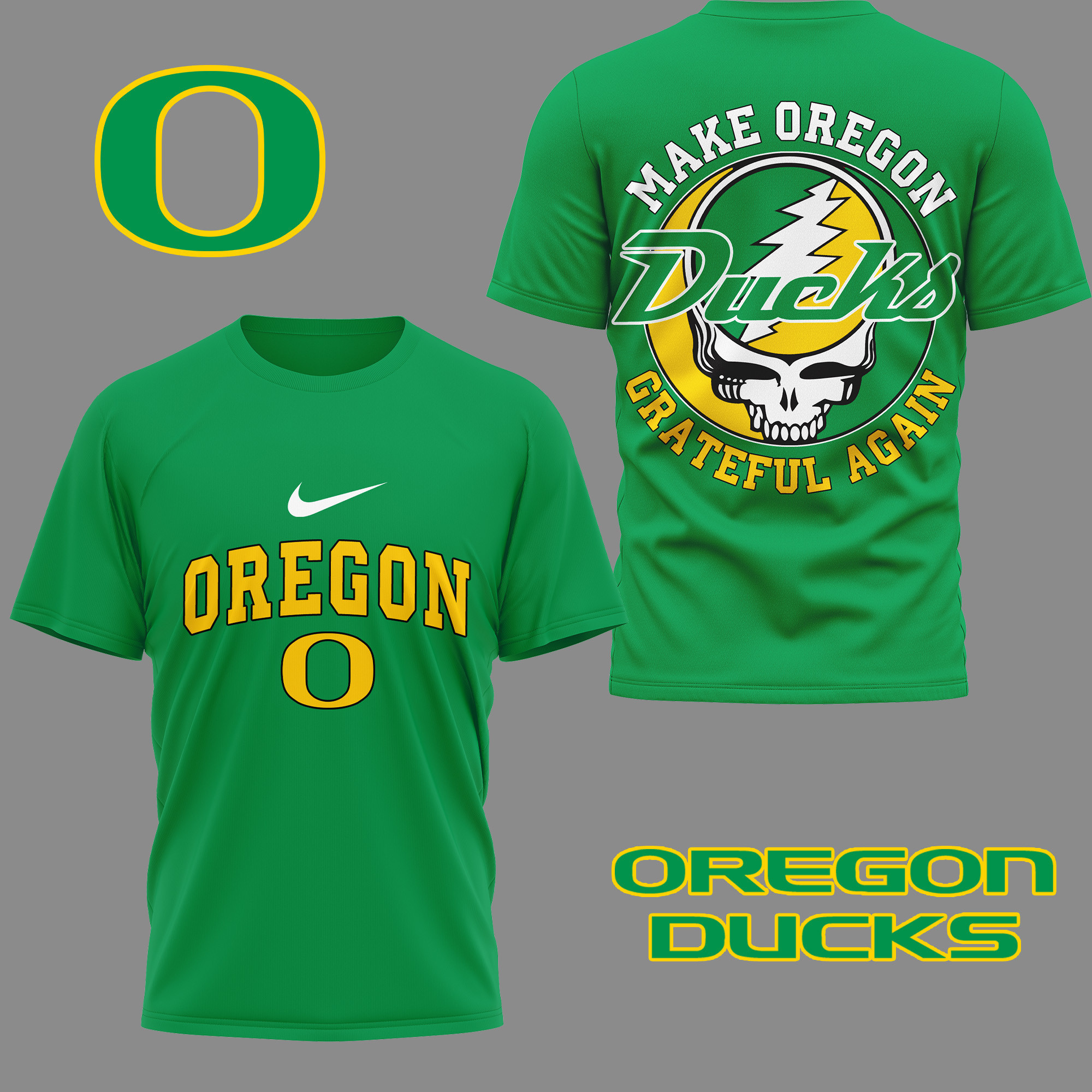 Oregon Ducks | Premium Grateful Game Day 3D Shirt TTH2105254 - Image 2