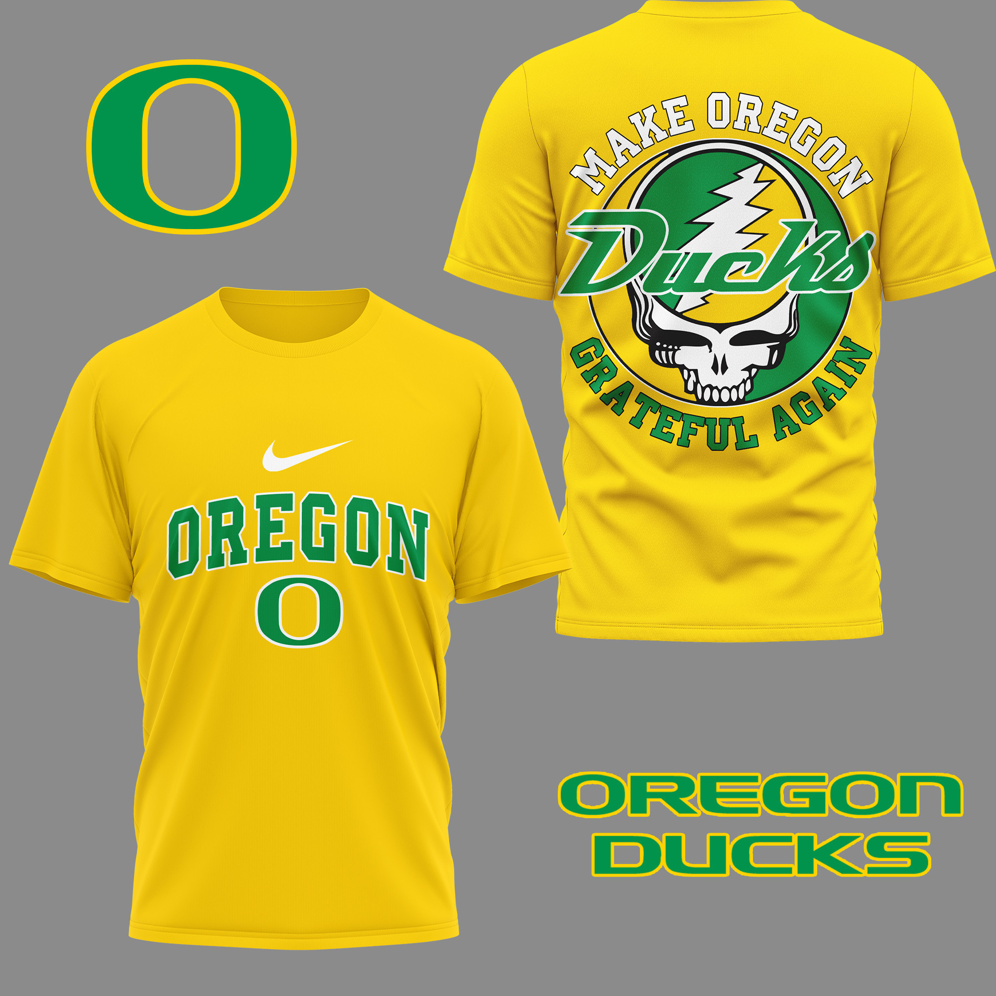 Oregon Ducks | Premium Grateful Game Day 3D Shirt TTH2105254 - Image 3