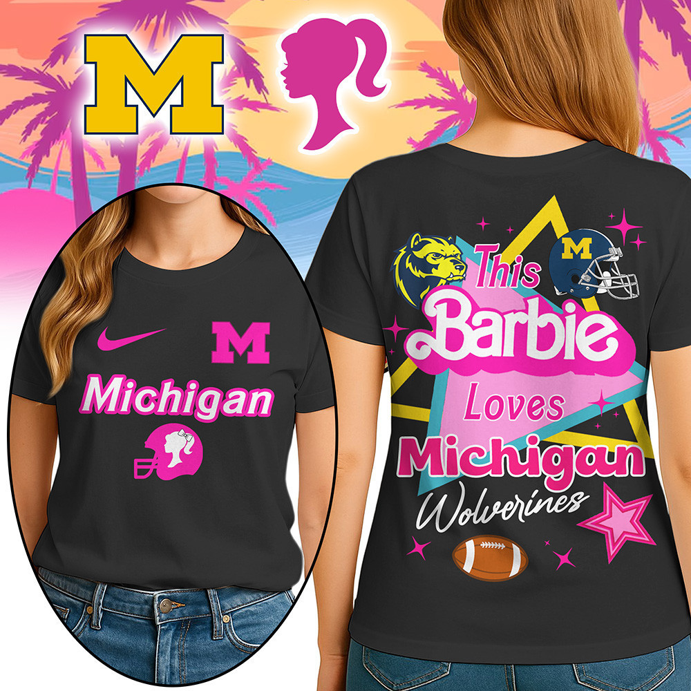Michigan Wolverines | Premium NCAA Barbie Shirt TTH2105249 - Image 3