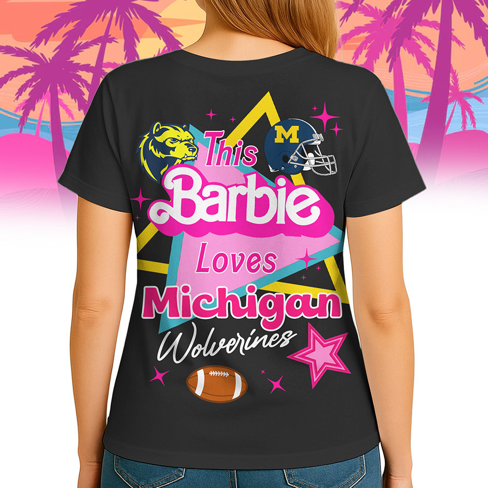 Michigan Wolverines | Premium NCAA Barbie Shirt TTH2105249 - Image 5