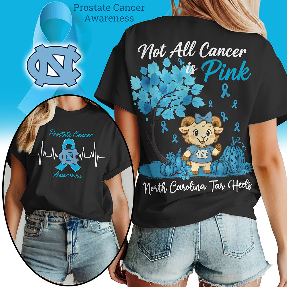 North Carolina Tar Heels | Premium NCAA Prostate Cancer Awareness Women’s Shirt TTH2105262