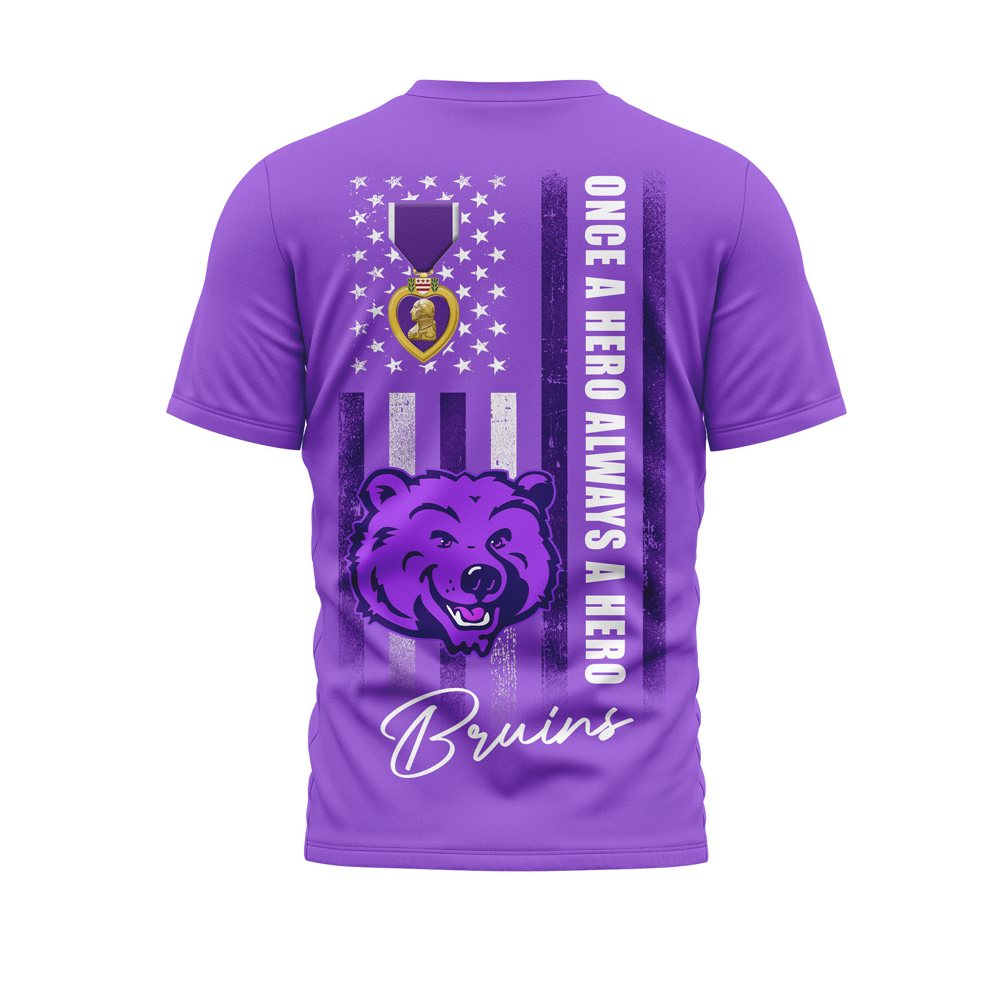 UCLA Bruins | Premium NCAA Purple Heart Day 3D Shirt TTH2105246 - Image 2