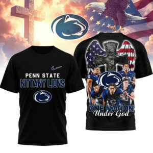 Penn State Nittany Lions | Premium NCAA One Nation Under God 3D Shirt TTH2105257
