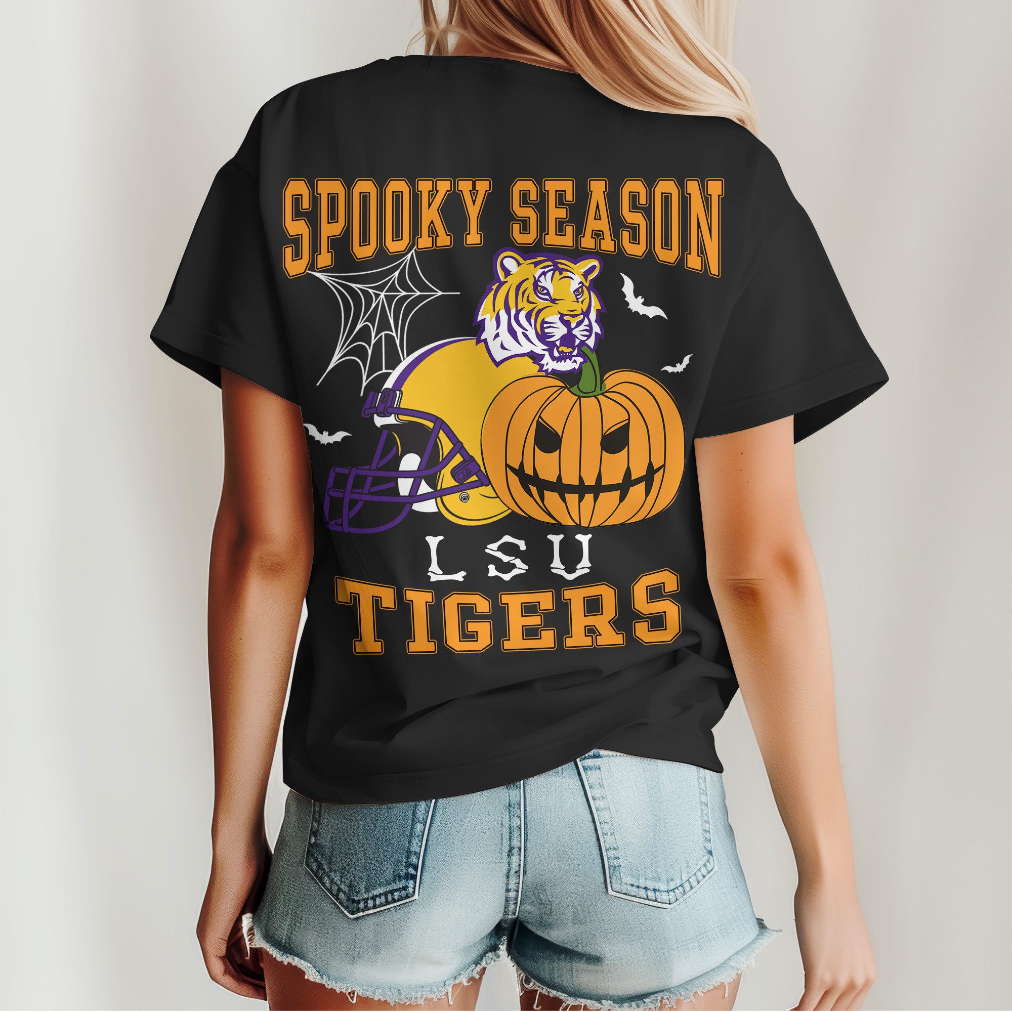 LSU Tigers | Premium Spooky Season Women’s Shirt TTH2105255 - Image 2
