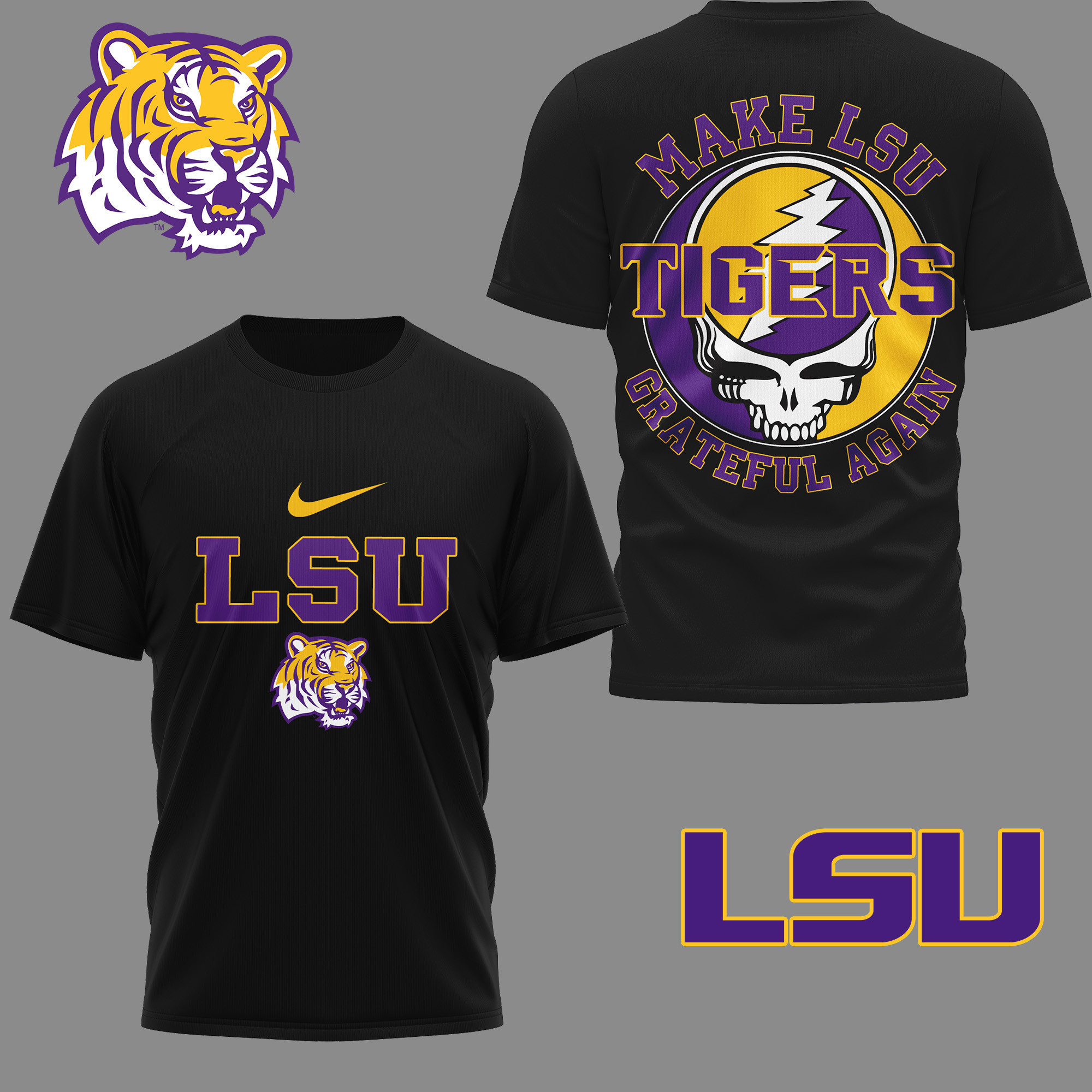 LSU Tigers | Premium Grateful Game Day 3D Shirt TTH2105254
