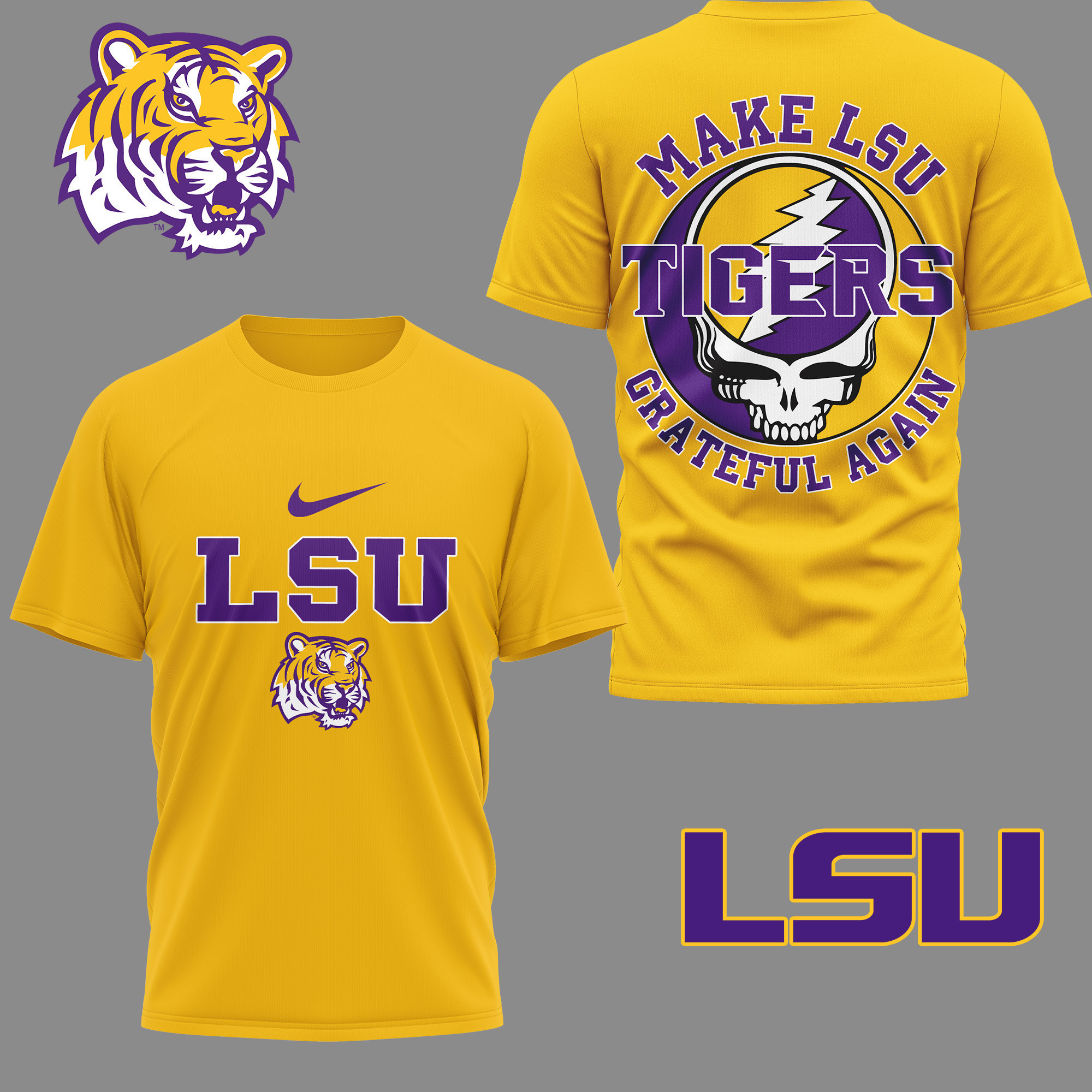 LSU Tigers | Premium Grateful Game Day 3D Shirt TTH2105254 - Image 2