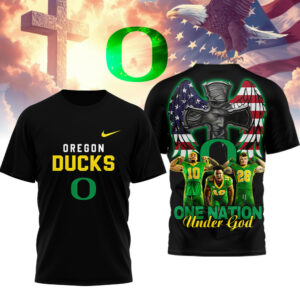 Oregon Ducks | Premium NCAA One Nation Under God 3D Shirt TTH2105257