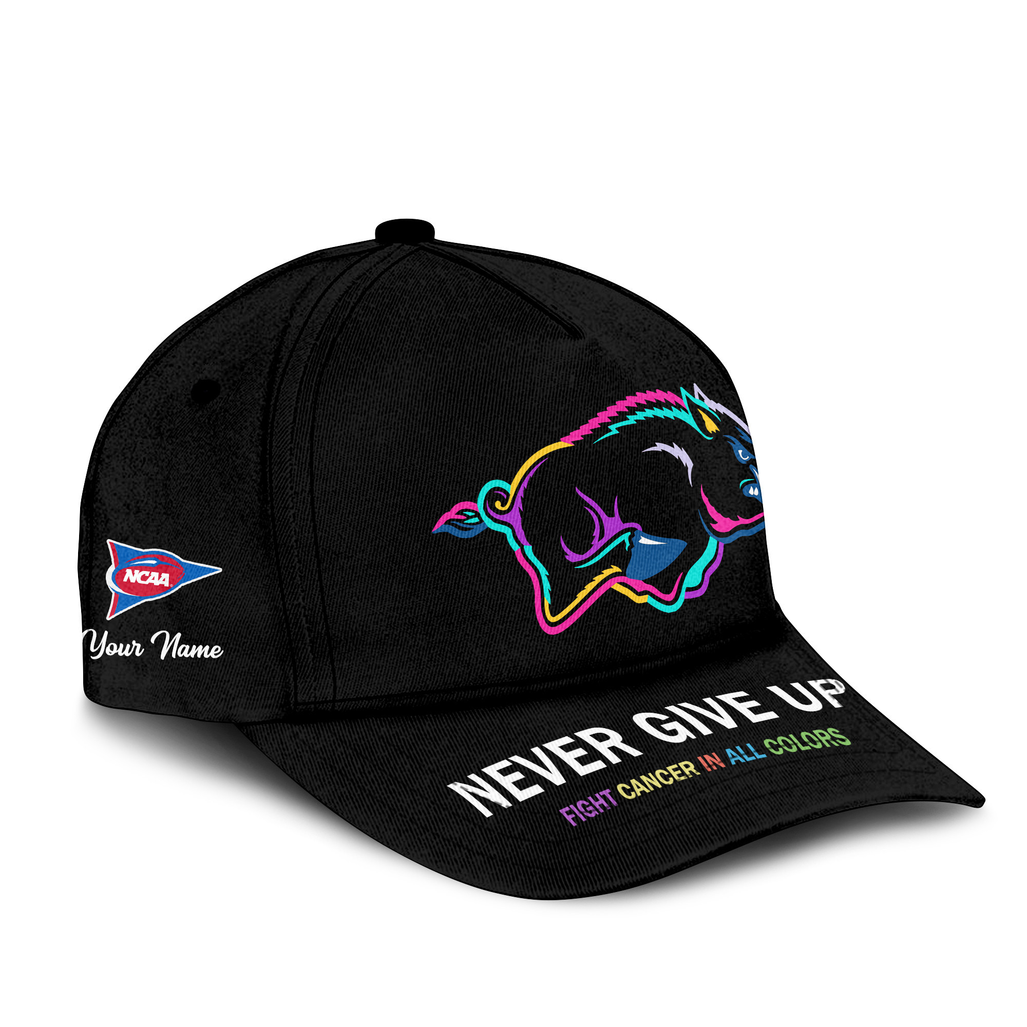 Arkansas Razorbacks | Premium Classic Cap Fight Cancer In All Colors TTH2105252 - Image 3