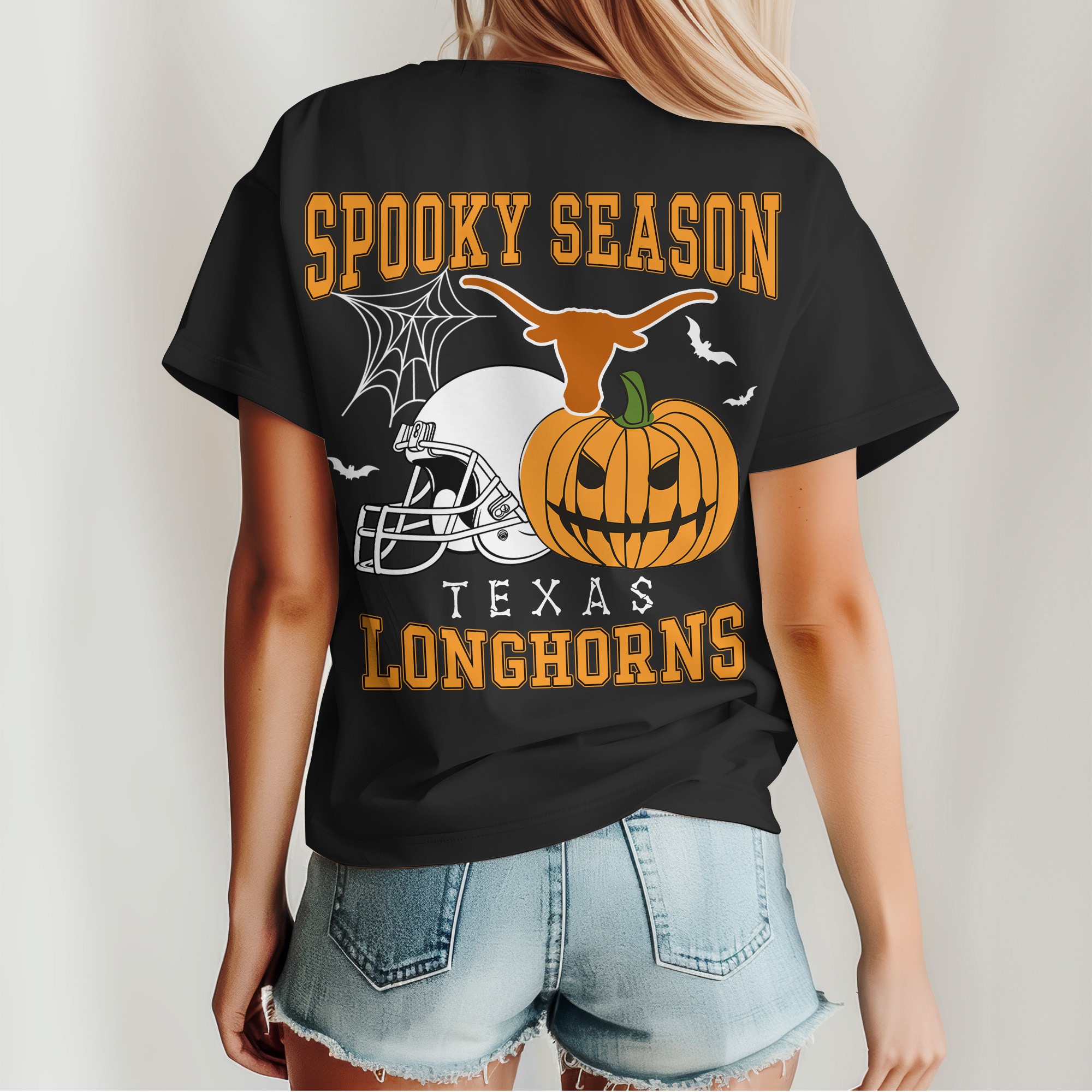Texas Longhorns | Premium Spooky Season Women’s Shirt TTH2105255 - Image 2