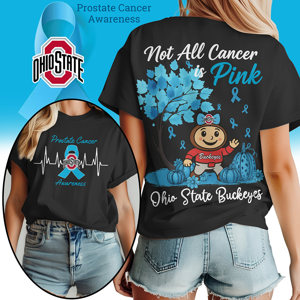 Ohio State Buckeyes | Premium NCAA Prostate Cancer Awareness Women’s Shirt TTH2105262