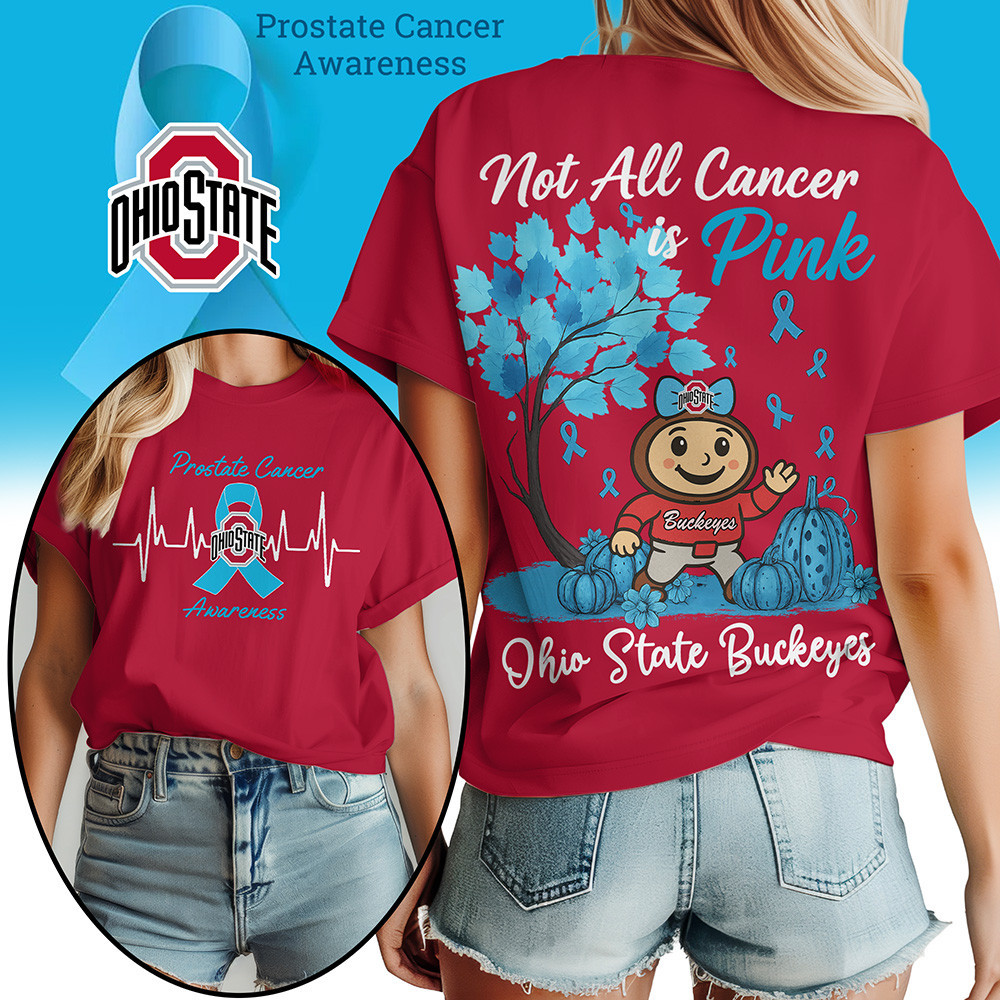 Ohio State Buckeyes | Premium NCAA Prostate Cancer Awareness Women’s Shirt TTH2105262 - Image 2