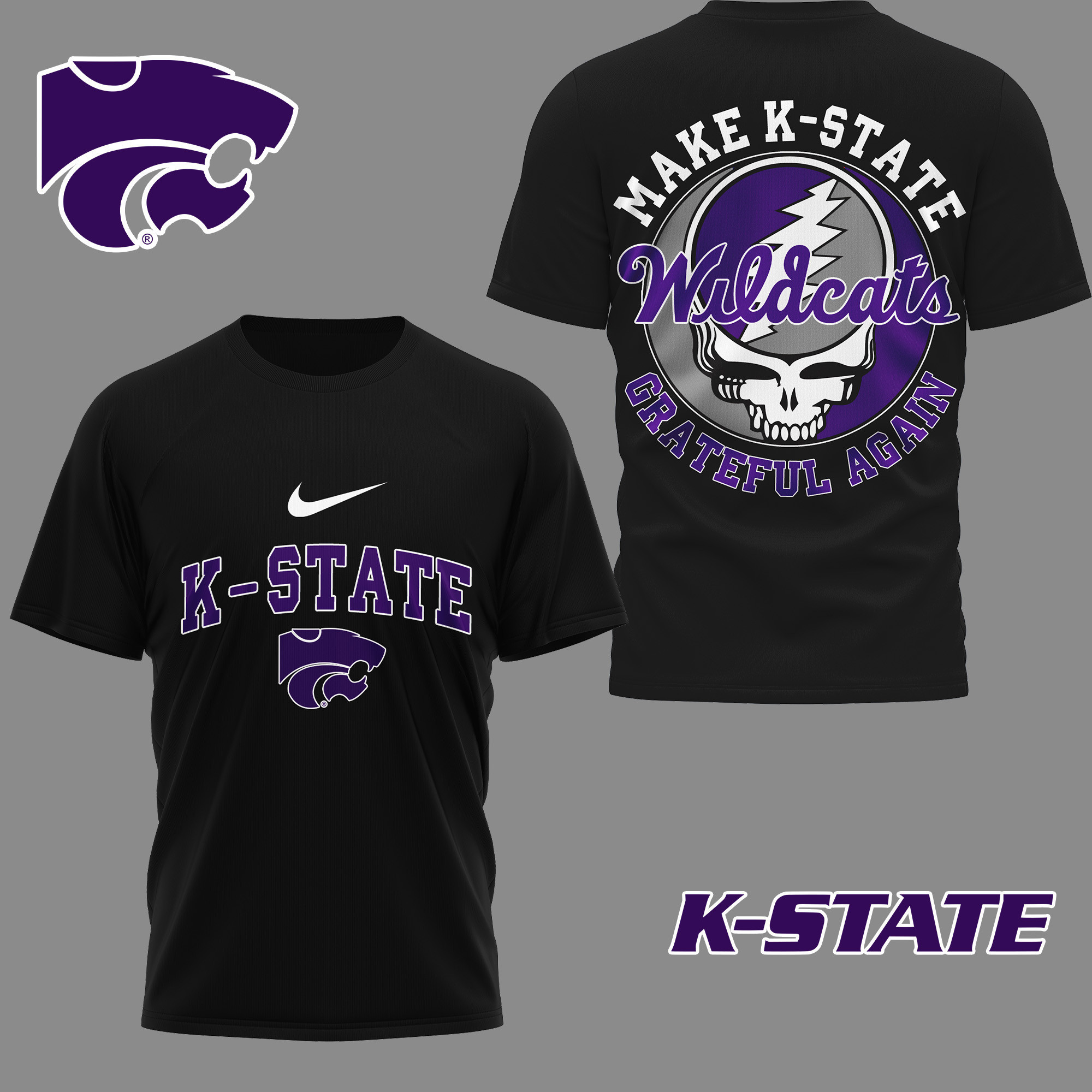 Kansas State Wildcats | Premium Grateful Game Day 3D Shirt TTH2105254