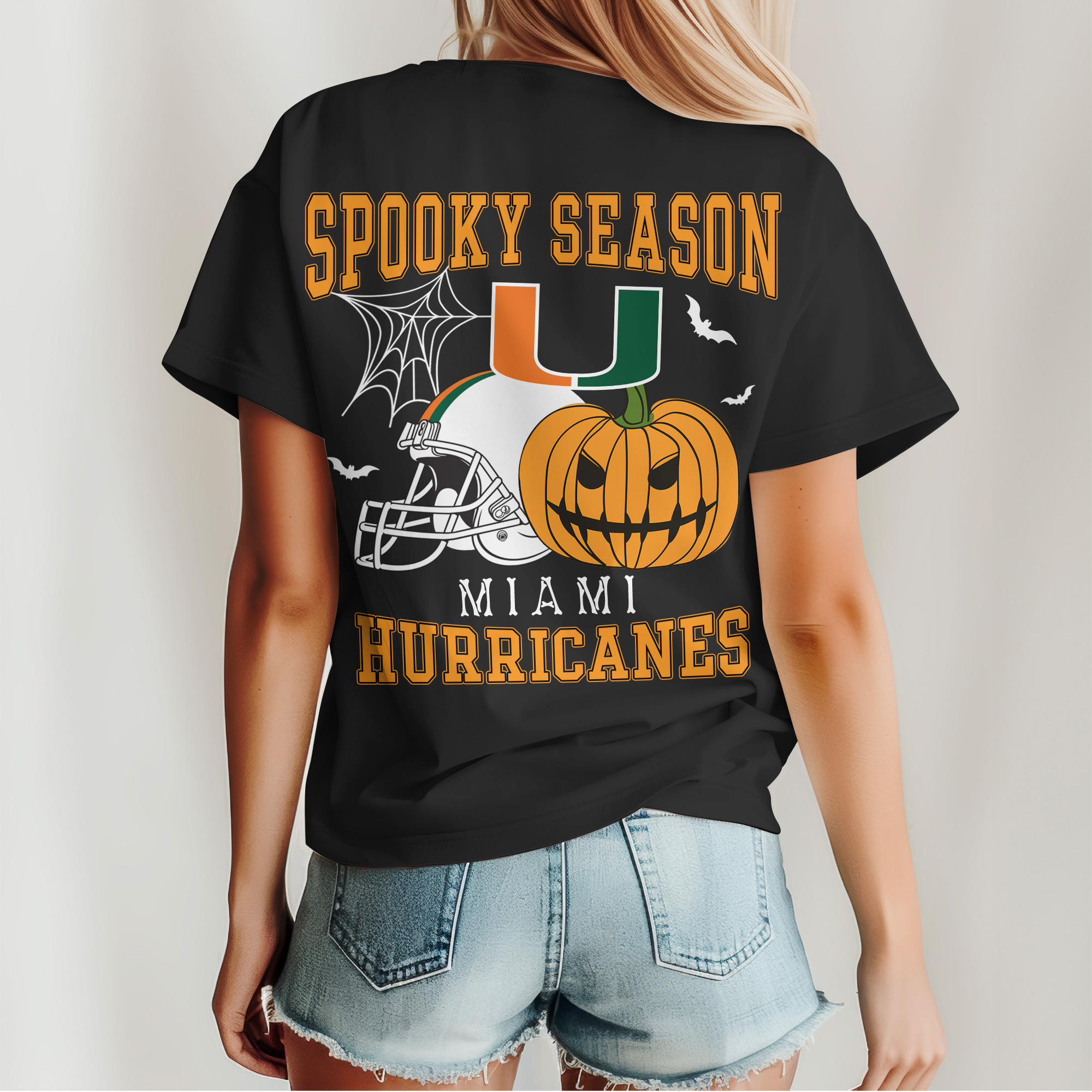 Miami Hurricanes | Premium Spooky Season Women’s Shirt TTH2105255 - Image 2