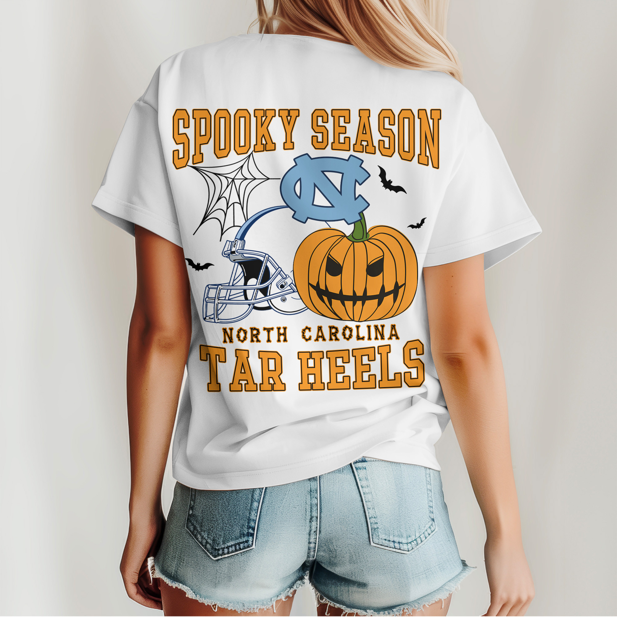 North Carolina Tar Heels | Premium Spooky Season Women’s Shirt TTH2105255 - Image 5