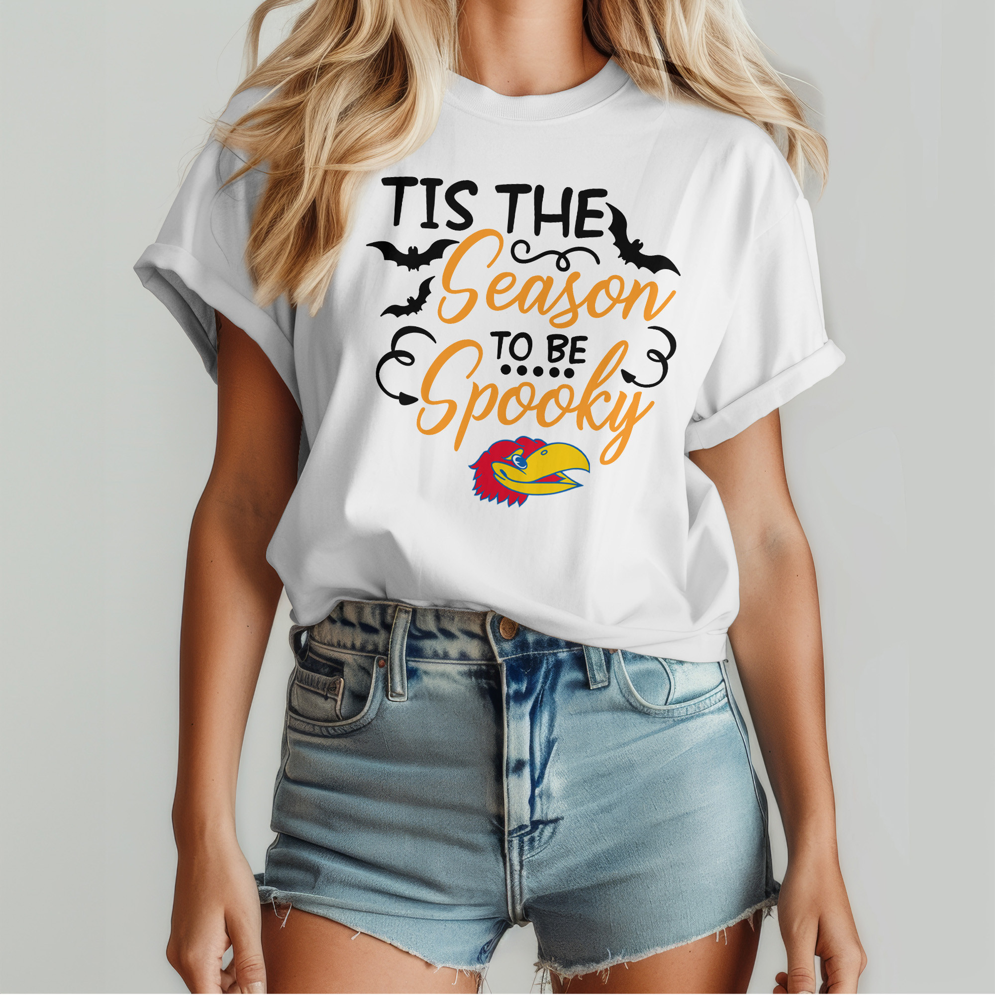 Kansas Jayhawks | Premium Spooky Season Women’s Shirt TTH2105255 - Image 4
