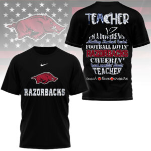 Arkansas Razorbacks | Premium Teacher Pride 3D Shirt TTH2105261