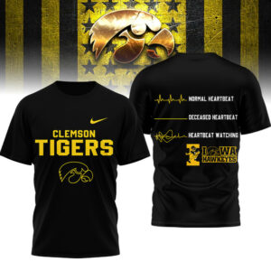 Iowa Hawkeyes | Premium NCAA Heartbeat of True Fan 3D Shirt TTH2105258