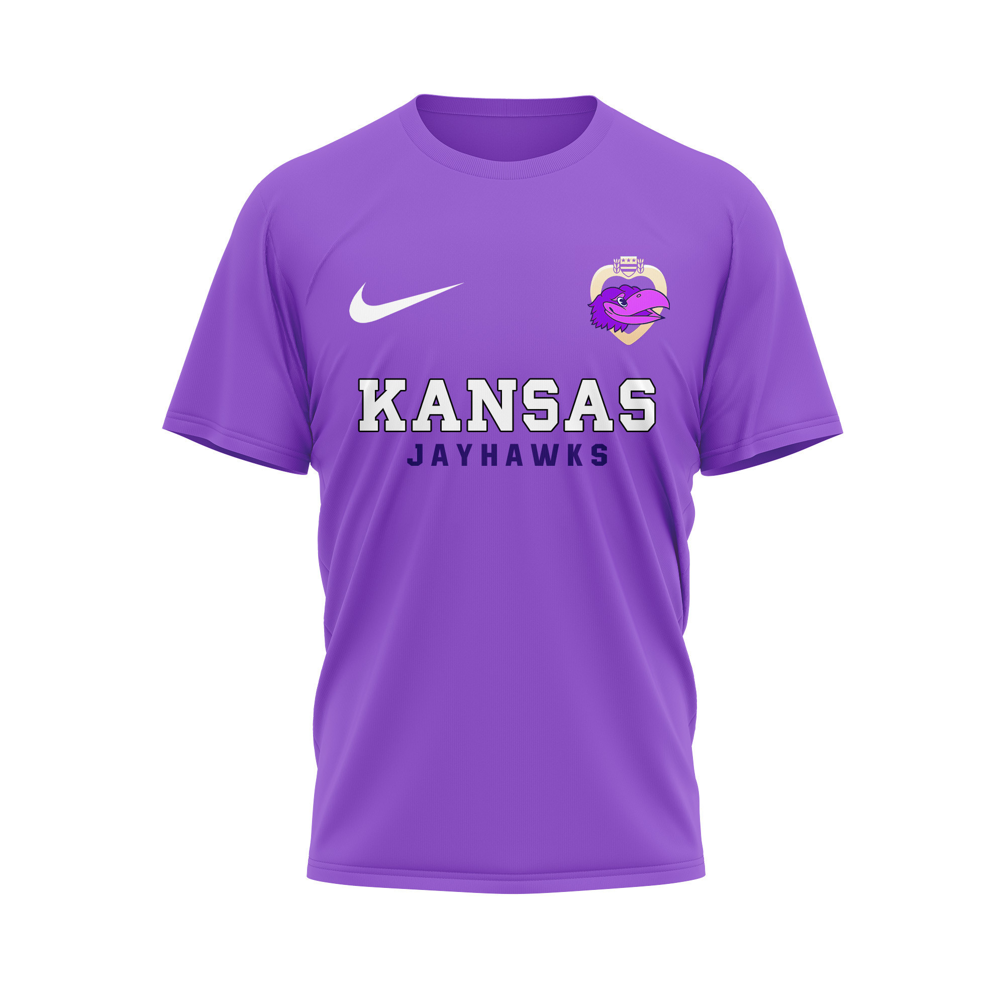 Kansas Jayhawks | Premium NCAA Purple Heart Day 3D Shirt TTH2105246