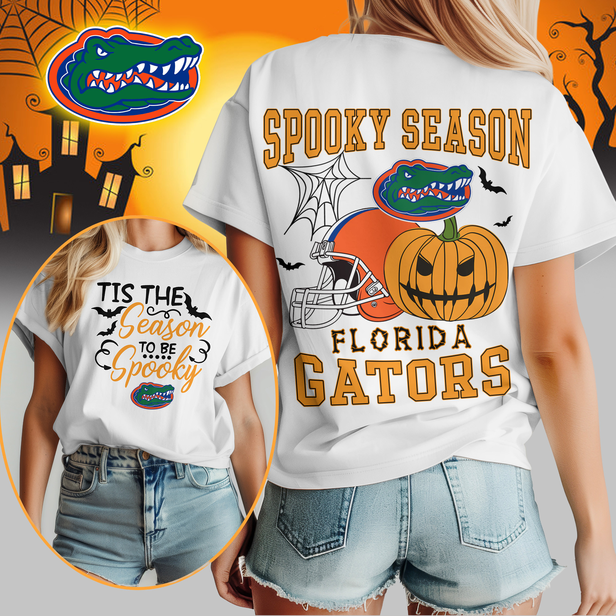 Florida Gators | Premium Spooky Season Women’s Shirt TTH2105255 - Image 3