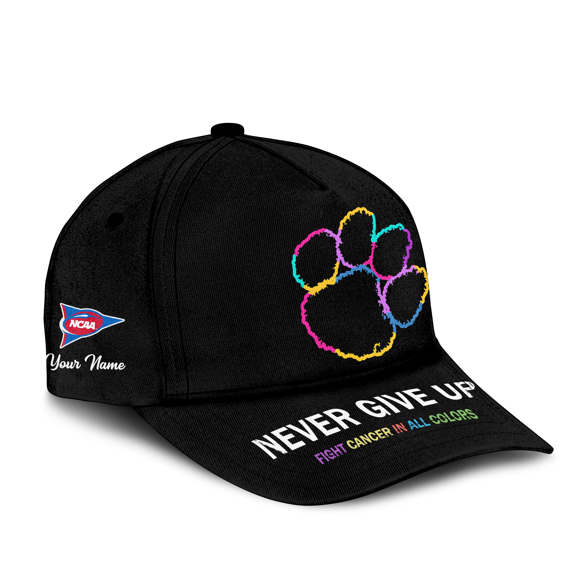 Clemson Tigers | Premium Classic Cap Fight Cancer In All Colors TTH2105252 - Image 3