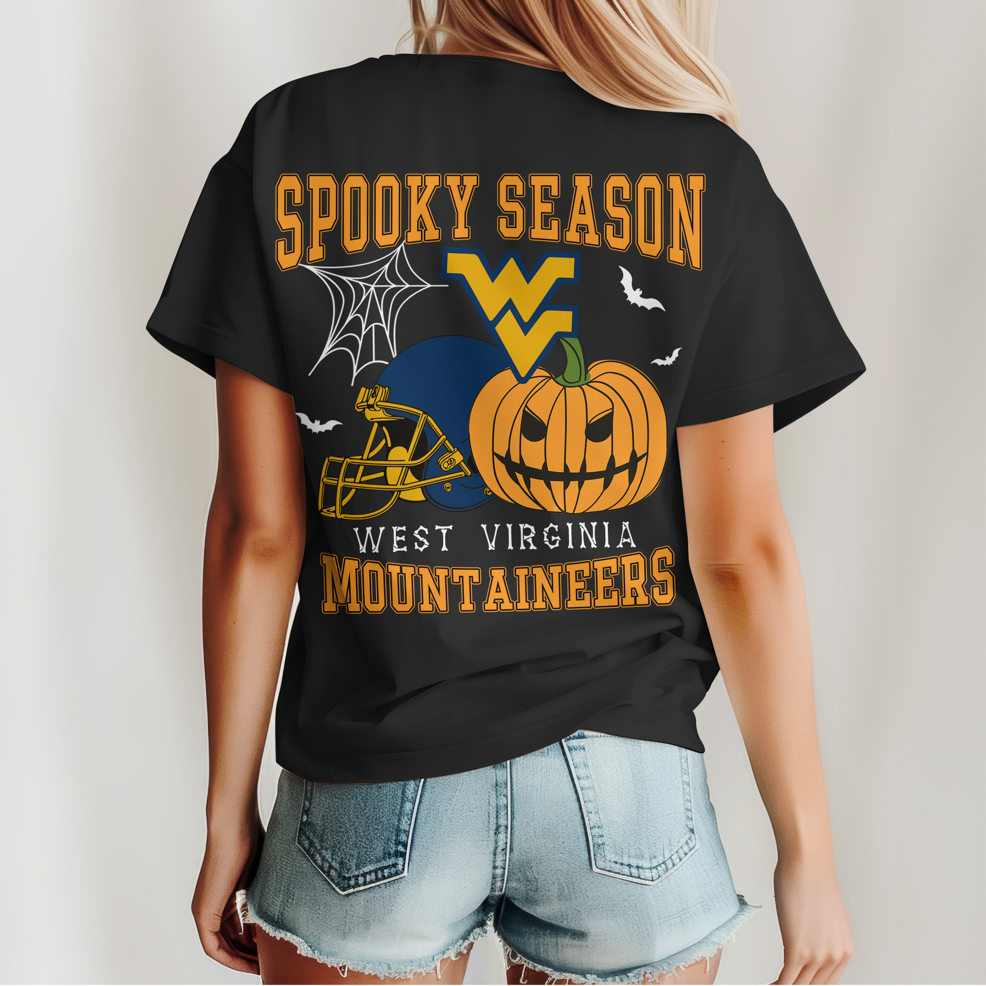 West Virginia Mountaineers | Premium Spooky Season Women’s Shirt TTH2105255 - Image 2