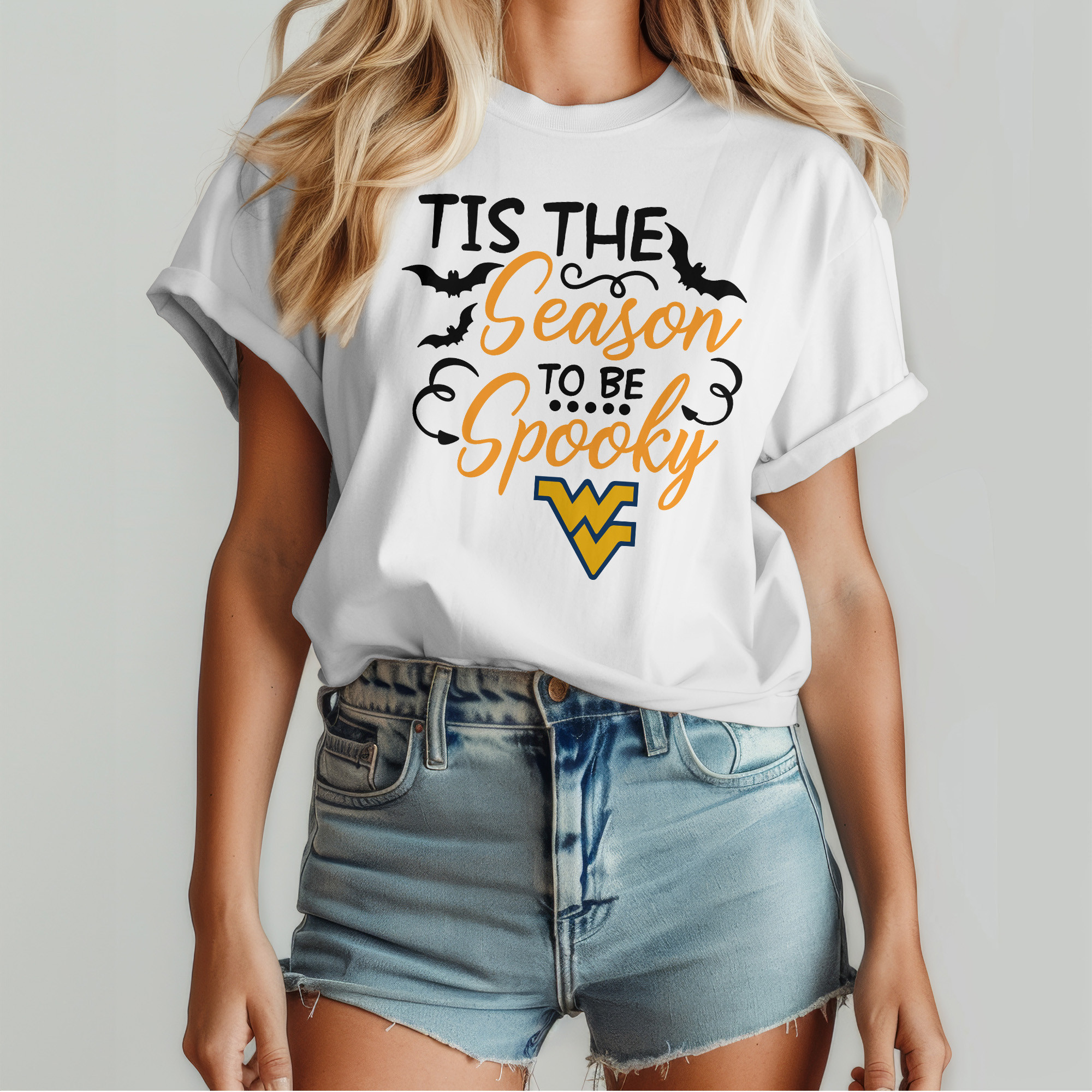 West Virginia Mountaineers | Premium Spooky Season Women’s Shirt TTH2105255 - Image 4