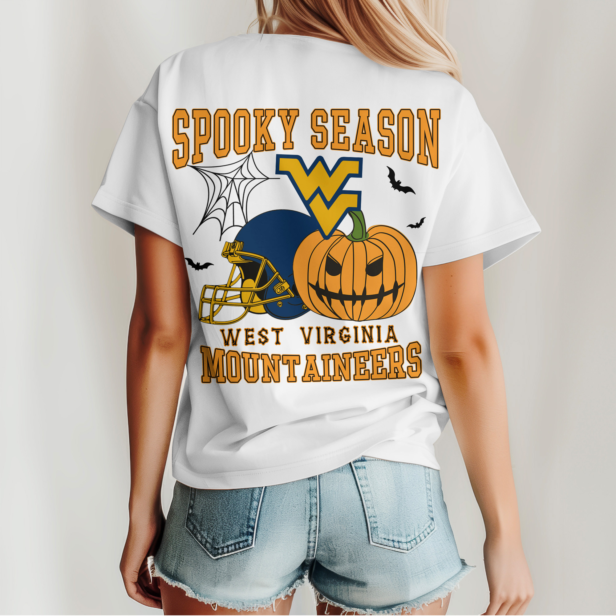 West Virginia Mountaineers | Premium Spooky Season Women’s Shirt TTH2105255 - Image 5