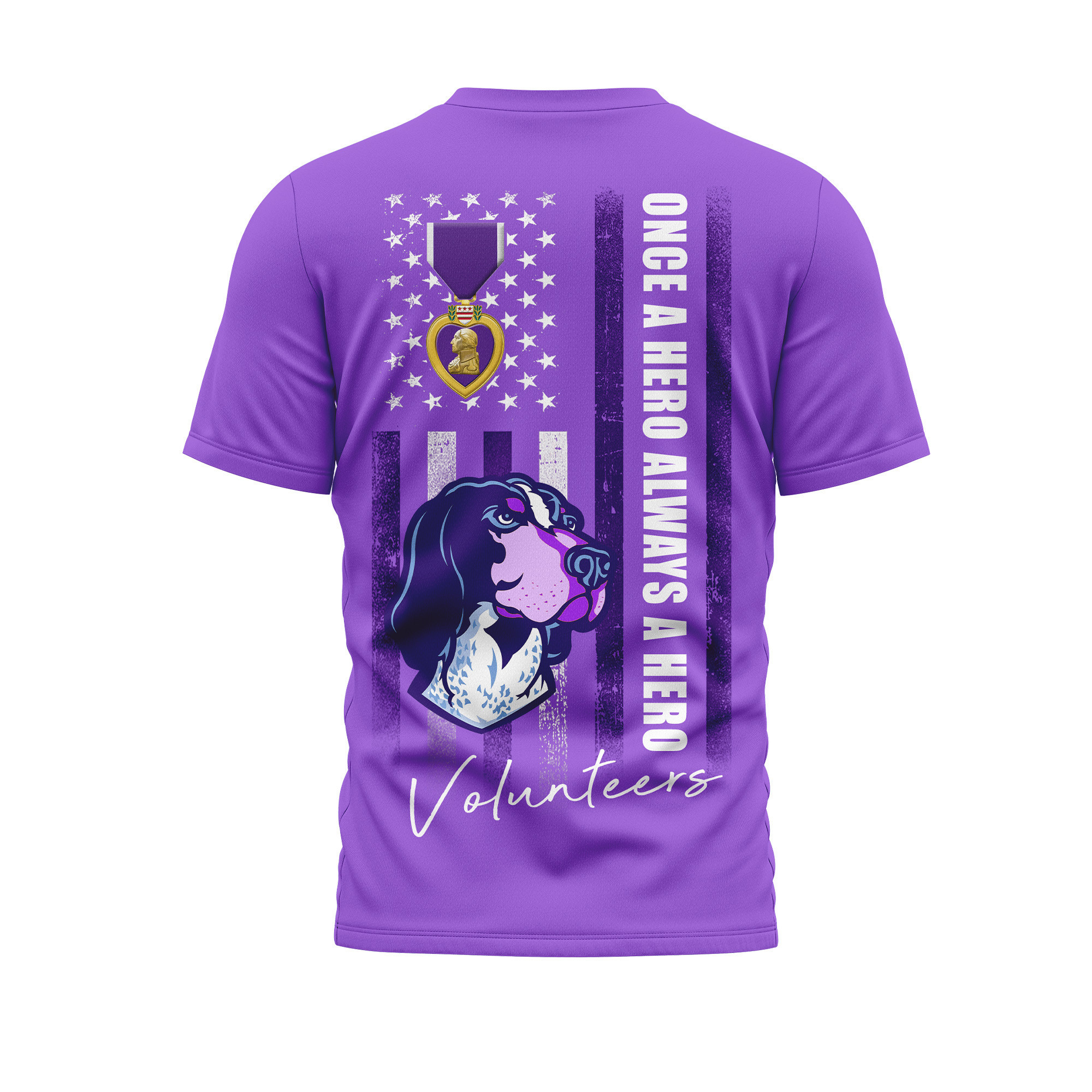 Tennessee Volunteers | Premium NCAA Purple Heart Day 3D Shirt TTH2105246 - Image 2