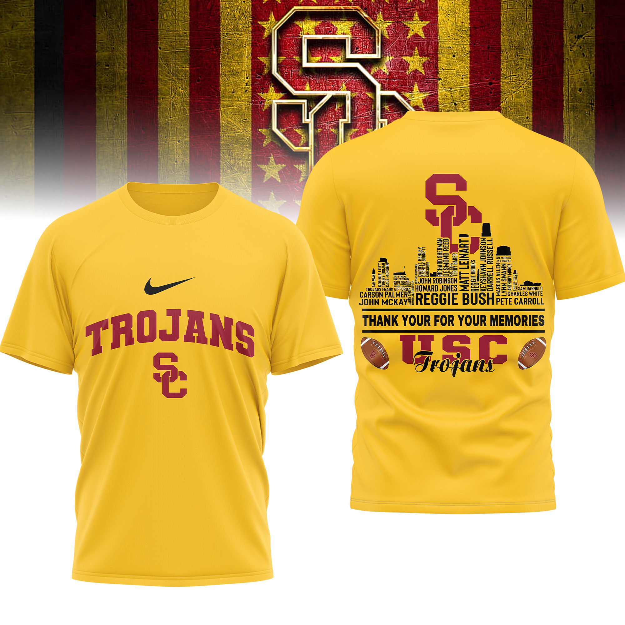 USC Trojans | Premium Legends of the Game 3D Shirt TTH2105263 - Image 3