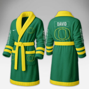 Oregon Ducks | Premium NCAA Fleece Bathrobe TTH2105284