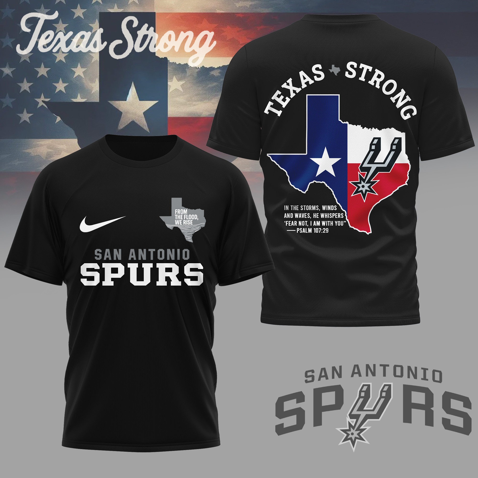 San Antonio Spurs | Premium Texas Strong 3D Shirt TTH2105290