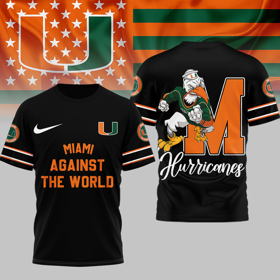 Miami Hurricanes | Premium NCAA My Team Against The World T-shirt TTH2105293