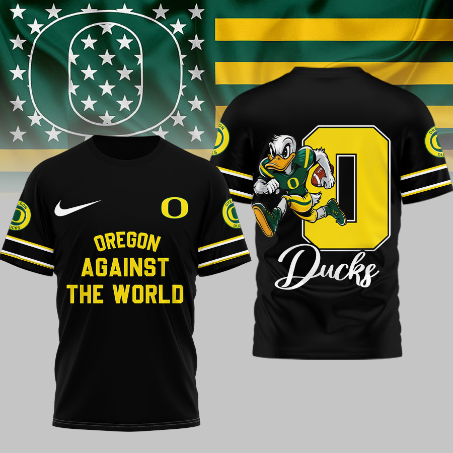 Oregon Ducks | Premium NCAA My Team Against The World T-shirt TTH2105293