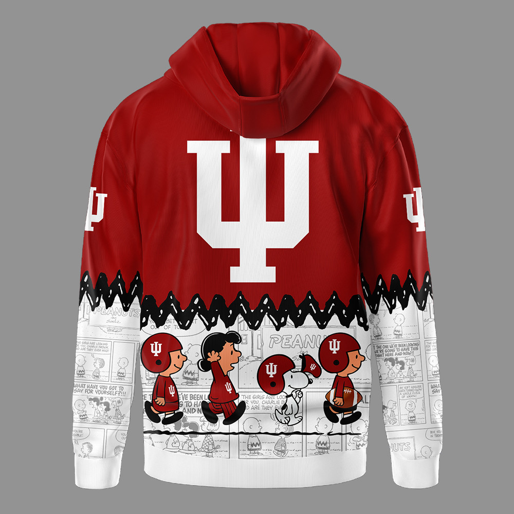 Indiana Hoosiers | Premium NCAA Snoopy Peanuts Comic Hoodie TTH2105292
