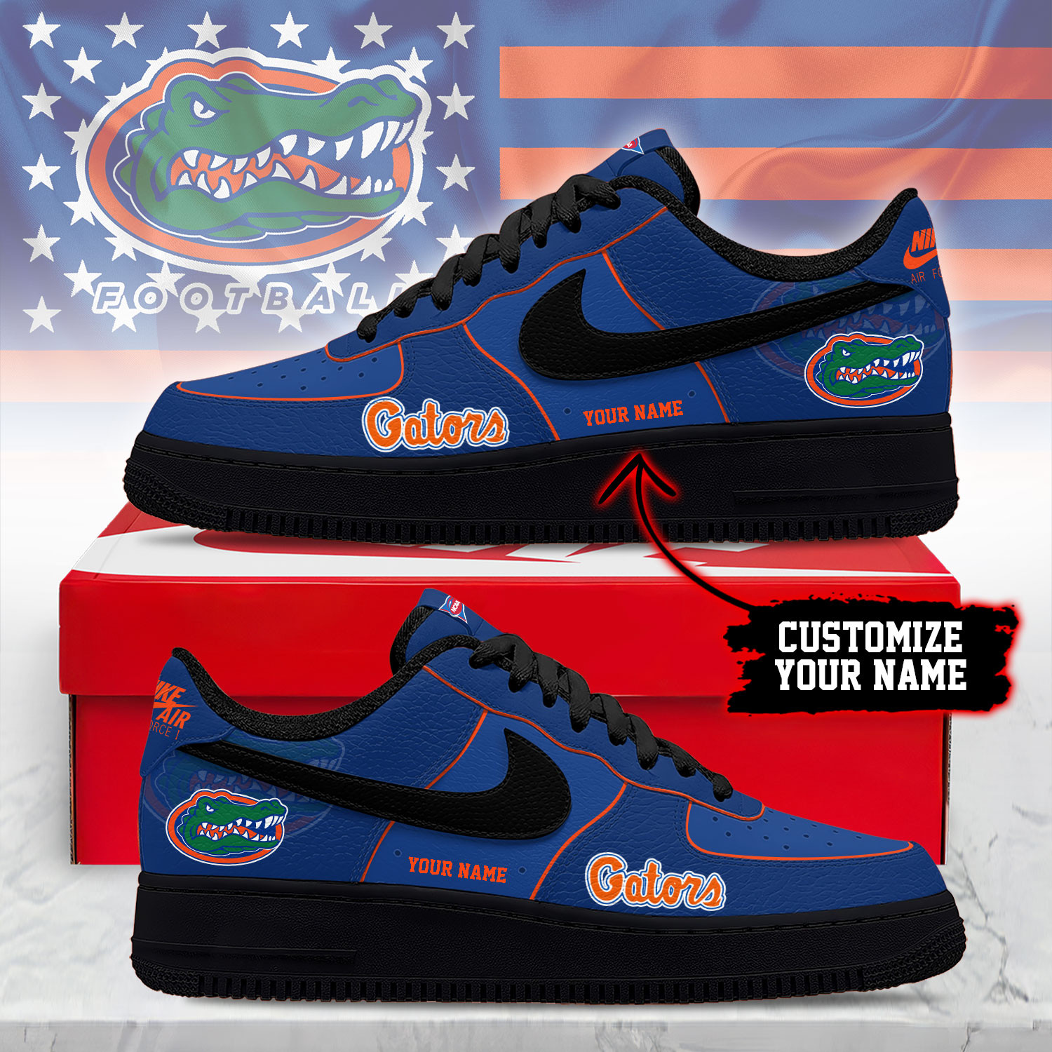 Florida Gators x Premium NCAA Limited Edition Custom AF1 Shoes – Gift for Fans TTH190534 - Image 2