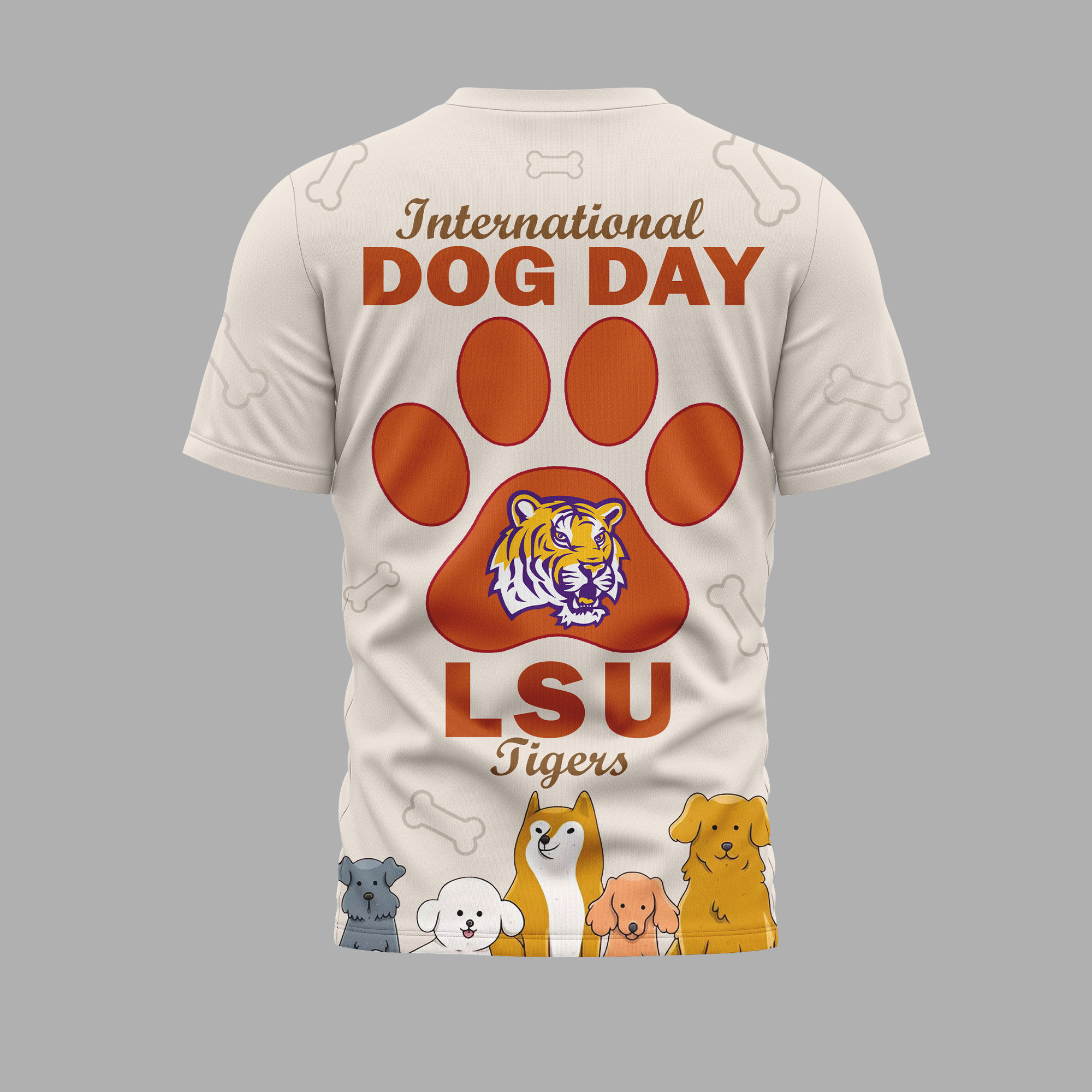 LSU Tigers | Premium International Dog Day 3D Shirt TTH2105270 - Image 2