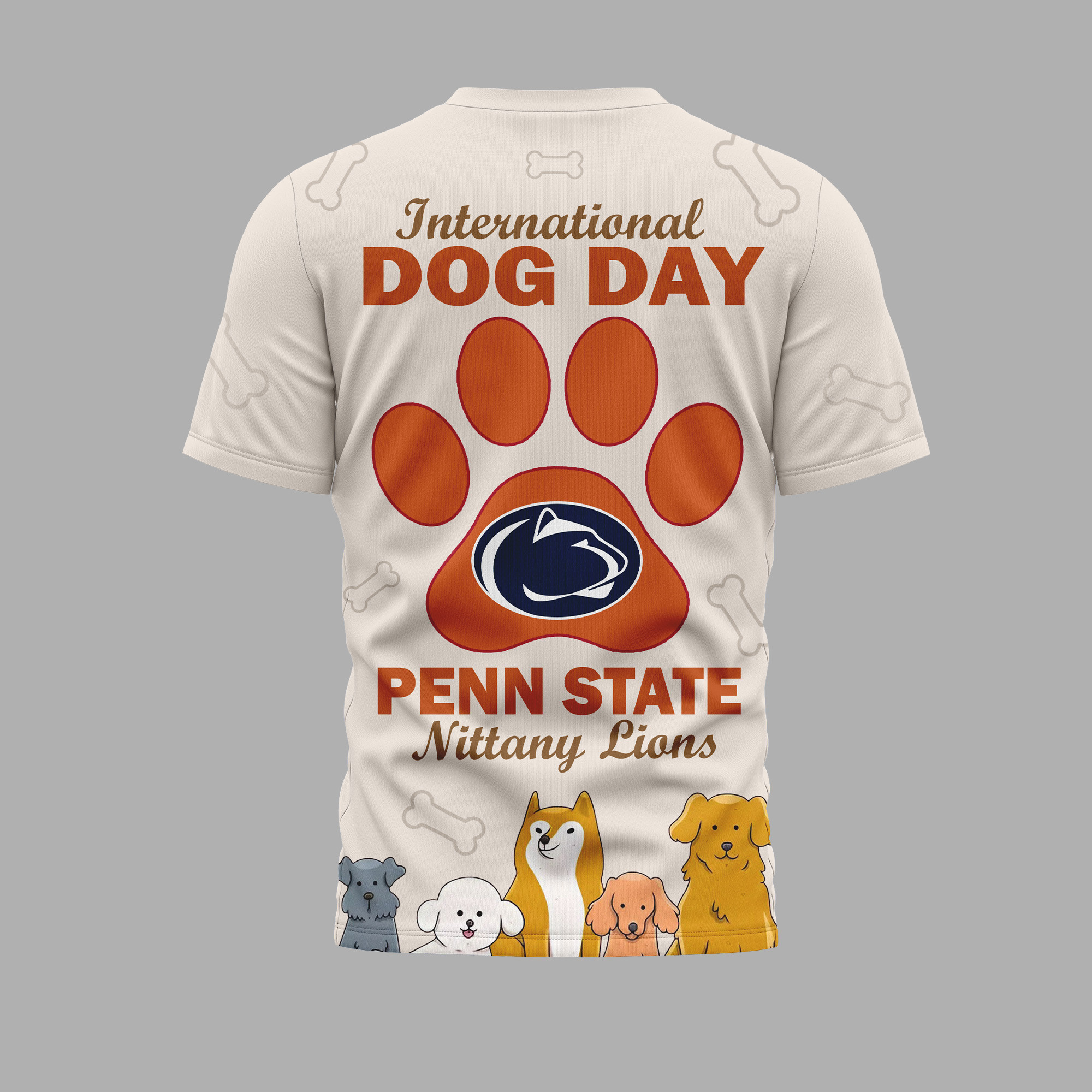 Penn State Nittany Lions | Premium International Dog Day 3D Shirt TTH2105270 - Image 2