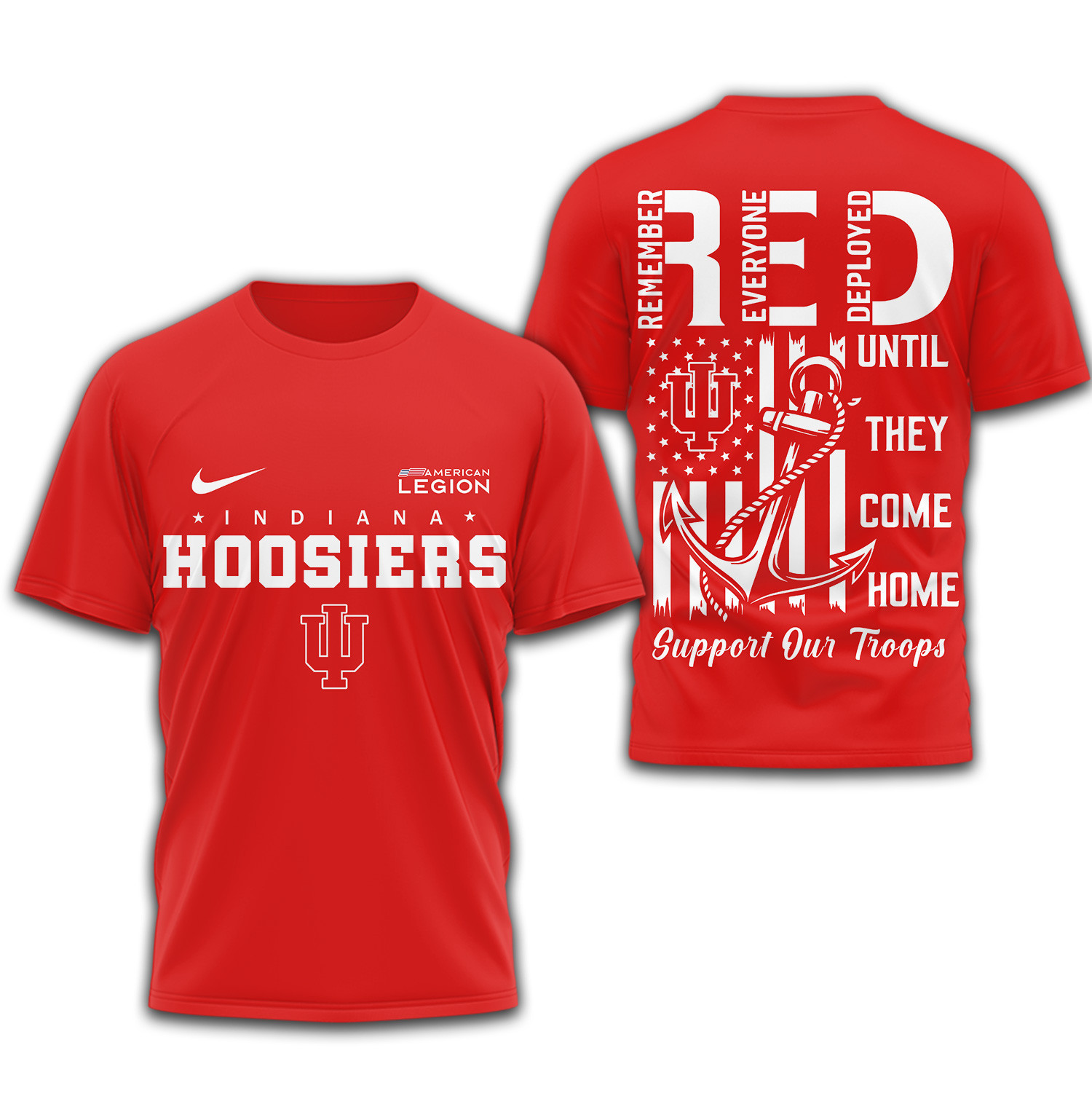 Indiana Hoosiers | Premium NCAA Red Friday Shirt TTH2105304
